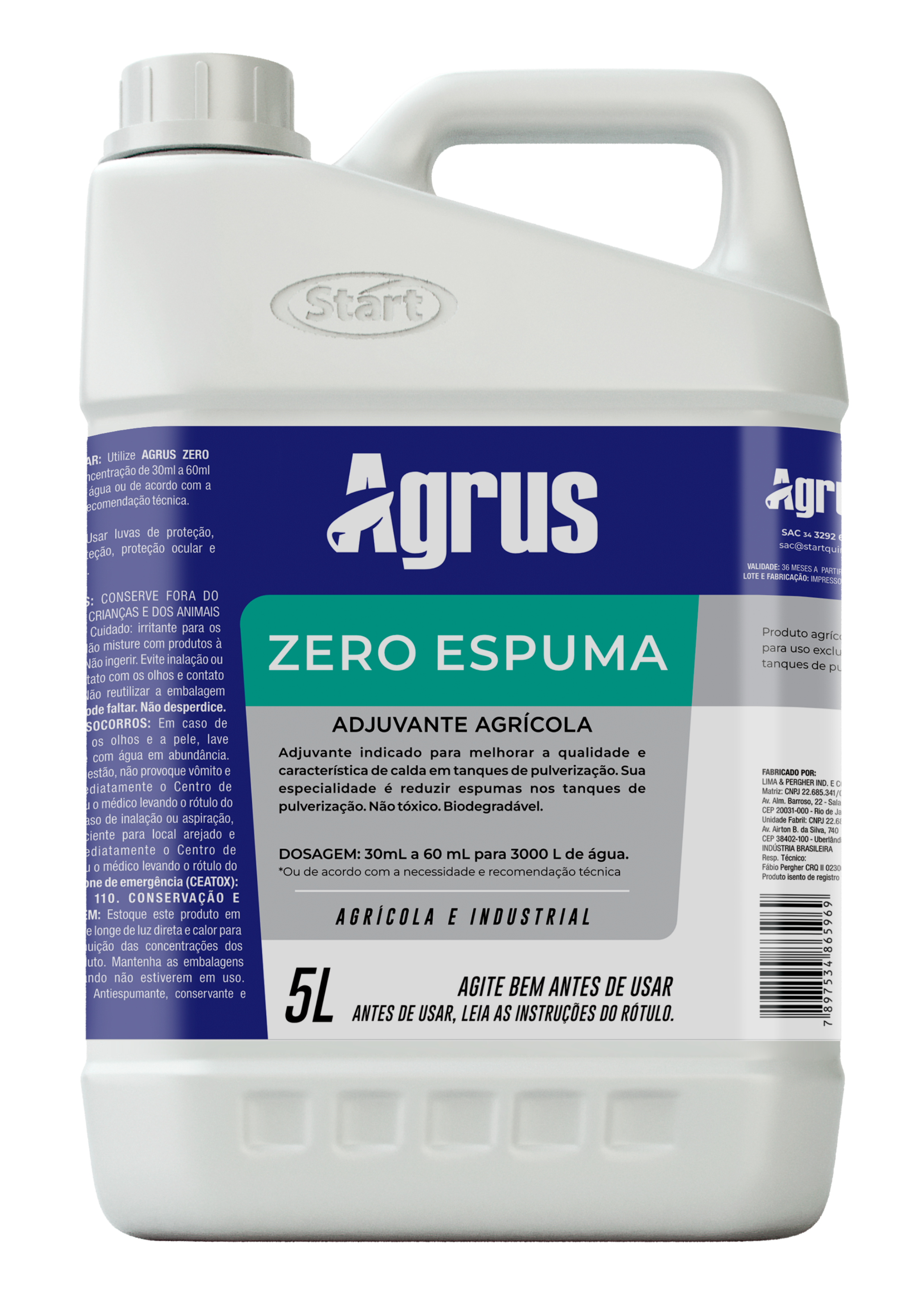 Adyuvante dispersante Agrus Zero Espuma