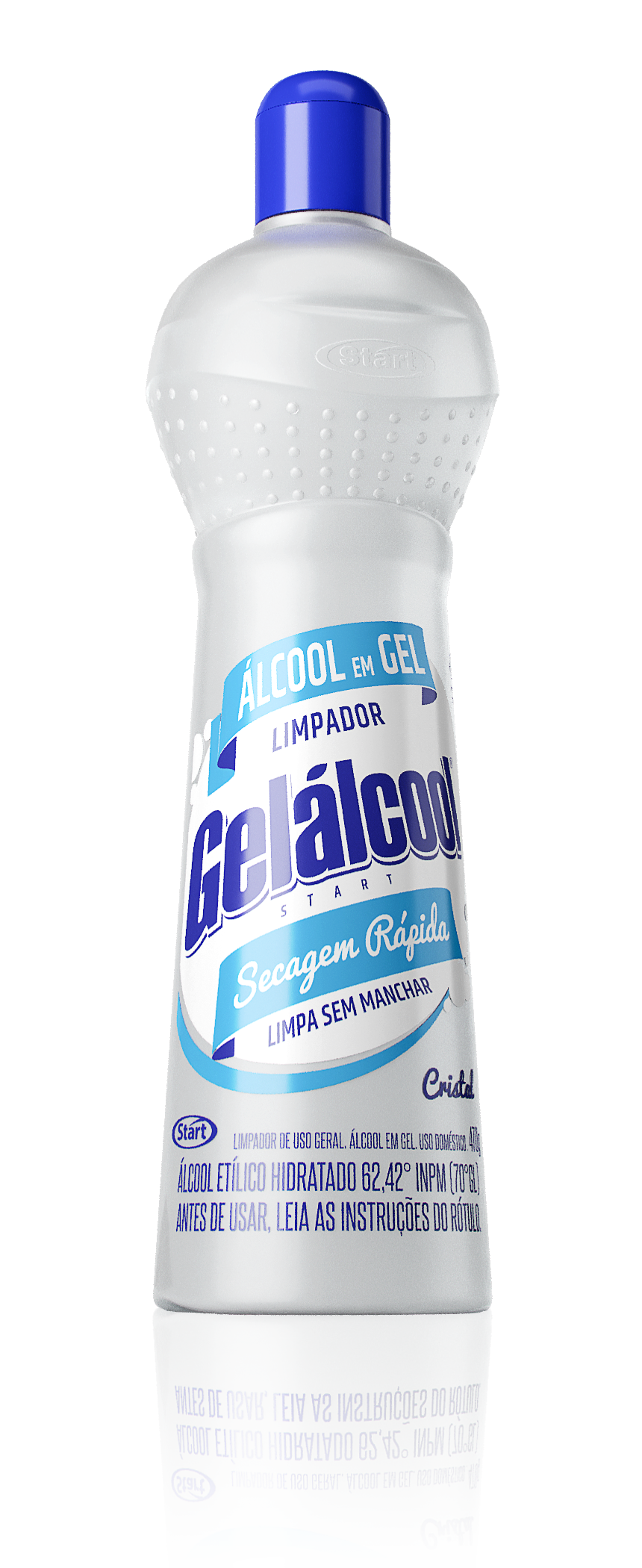 Álcool Em Gel Limpador Multiuso 62.4ºINPM Gelálcool Cristal