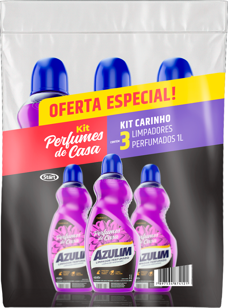 Kit Limpador Perfumado Azulim Perfumes de Casa Carinho
