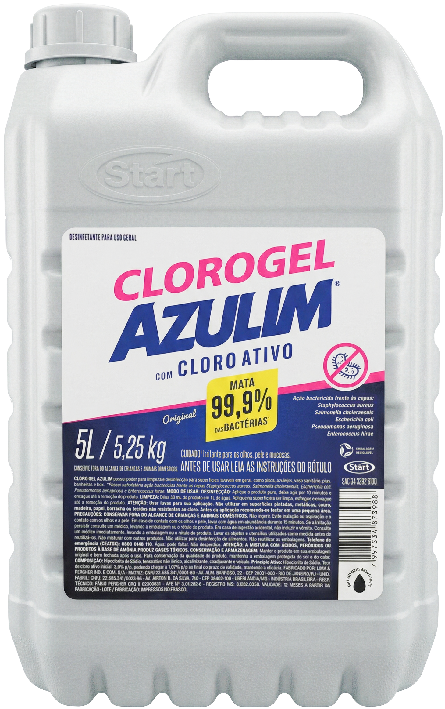 Clorogel Azulim 5L