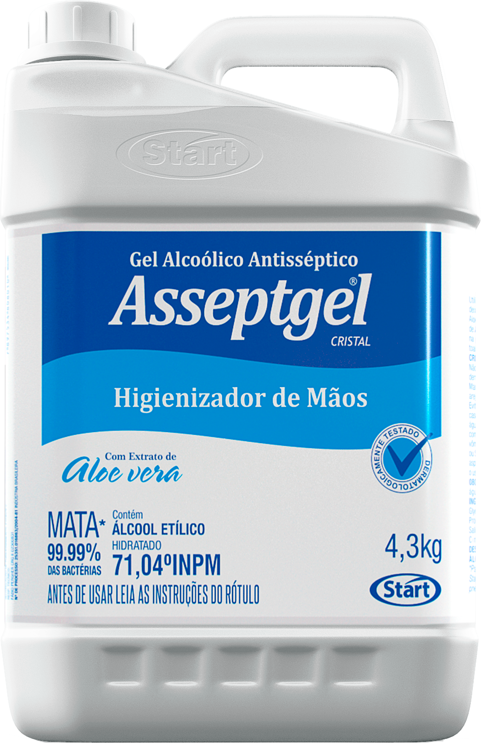 Alcohol en Gel Antiséptico Asseptgel Cristal