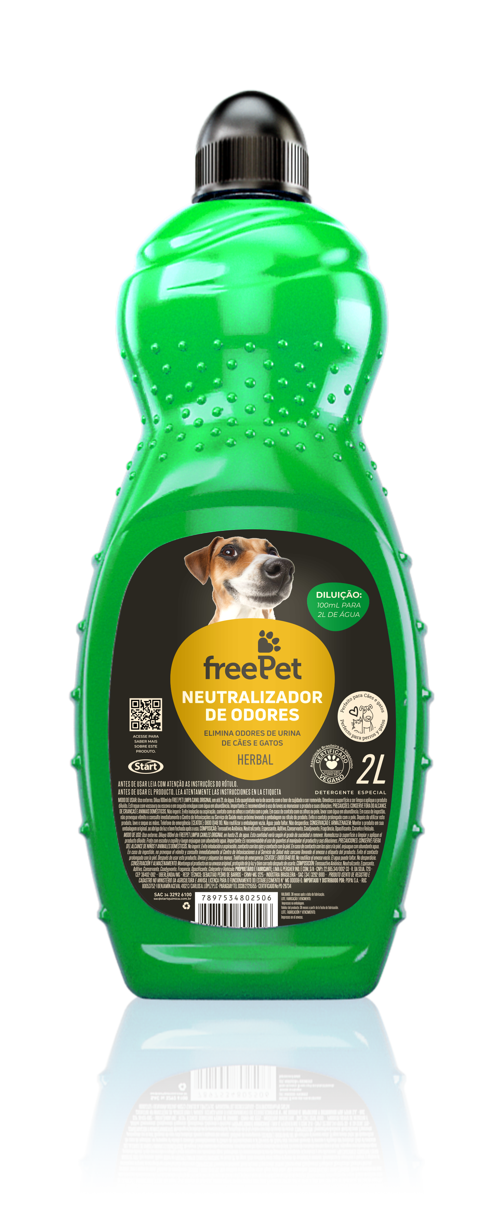 NEUTRALIZADOR DE ODORES HERBAL FREE PET