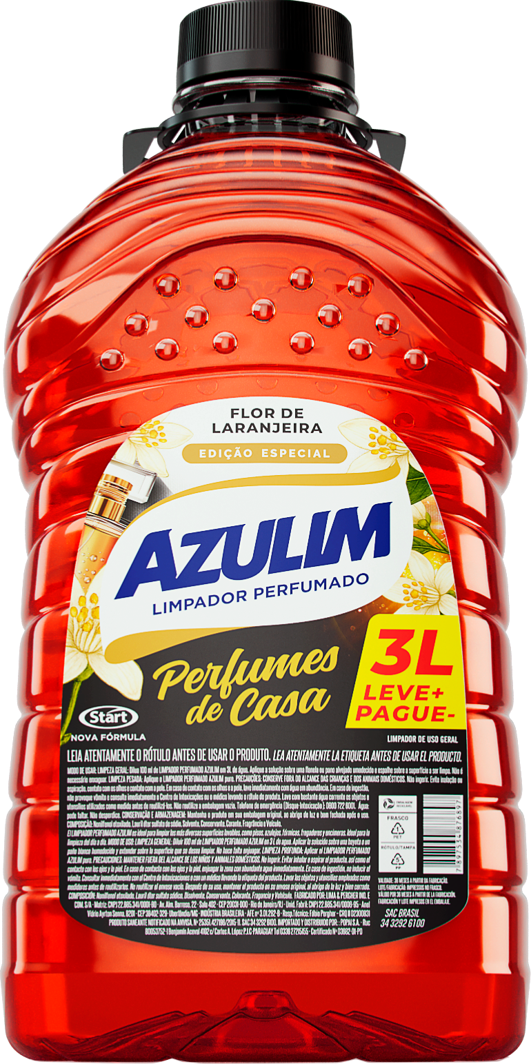 Azulim Scented Cleaner Home Fragrances Special Edition Fine Perfumery Orange Blossom