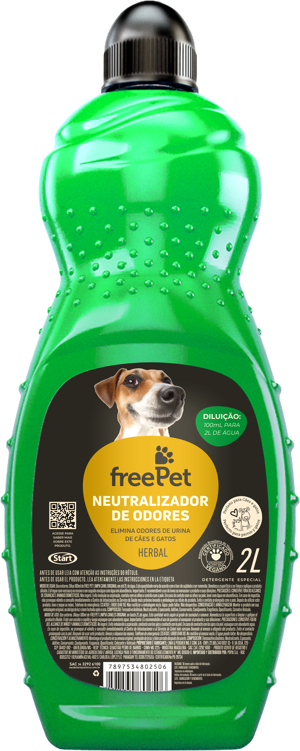 Free Pet Neutralizador De Olores Herbal