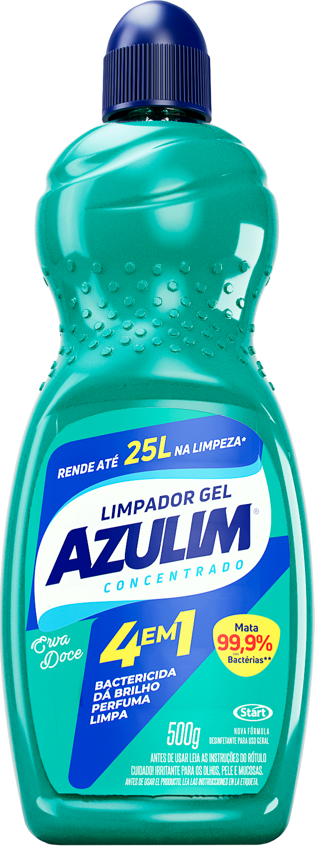 Limpador Gel Azulim Concentrado Erva Doce
