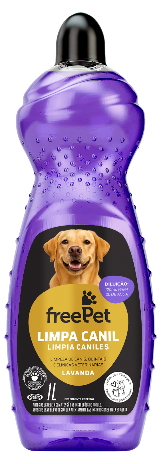 Limpiador De Caniles Free Pet Lavanda