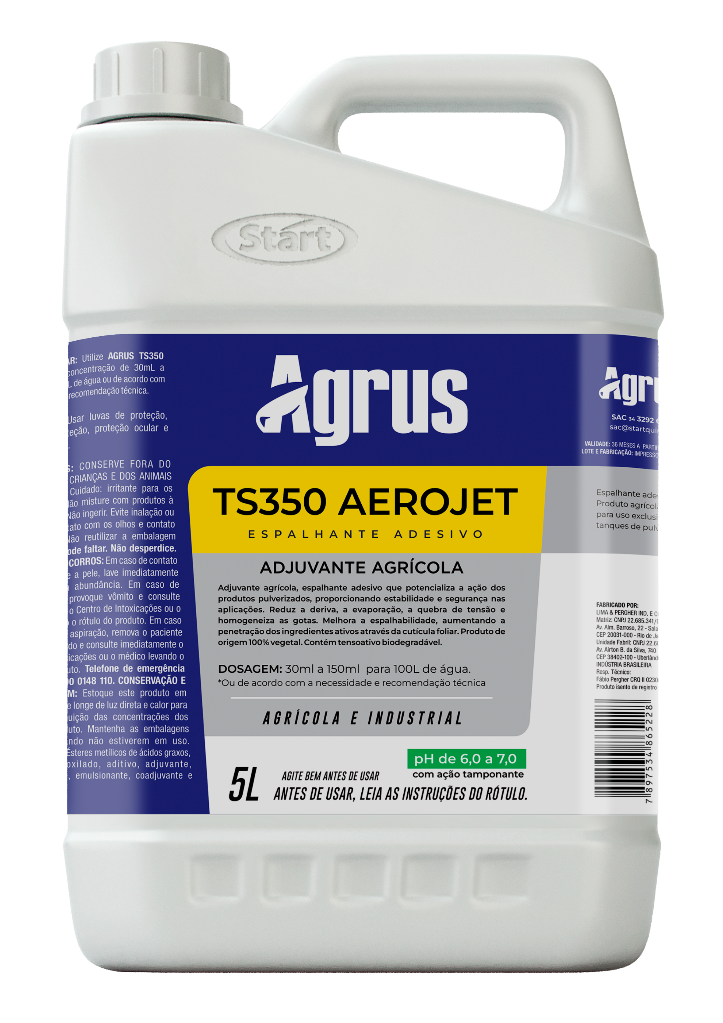 Coadyuvante Humectante y Adherente Agrus Aerojet TS350
