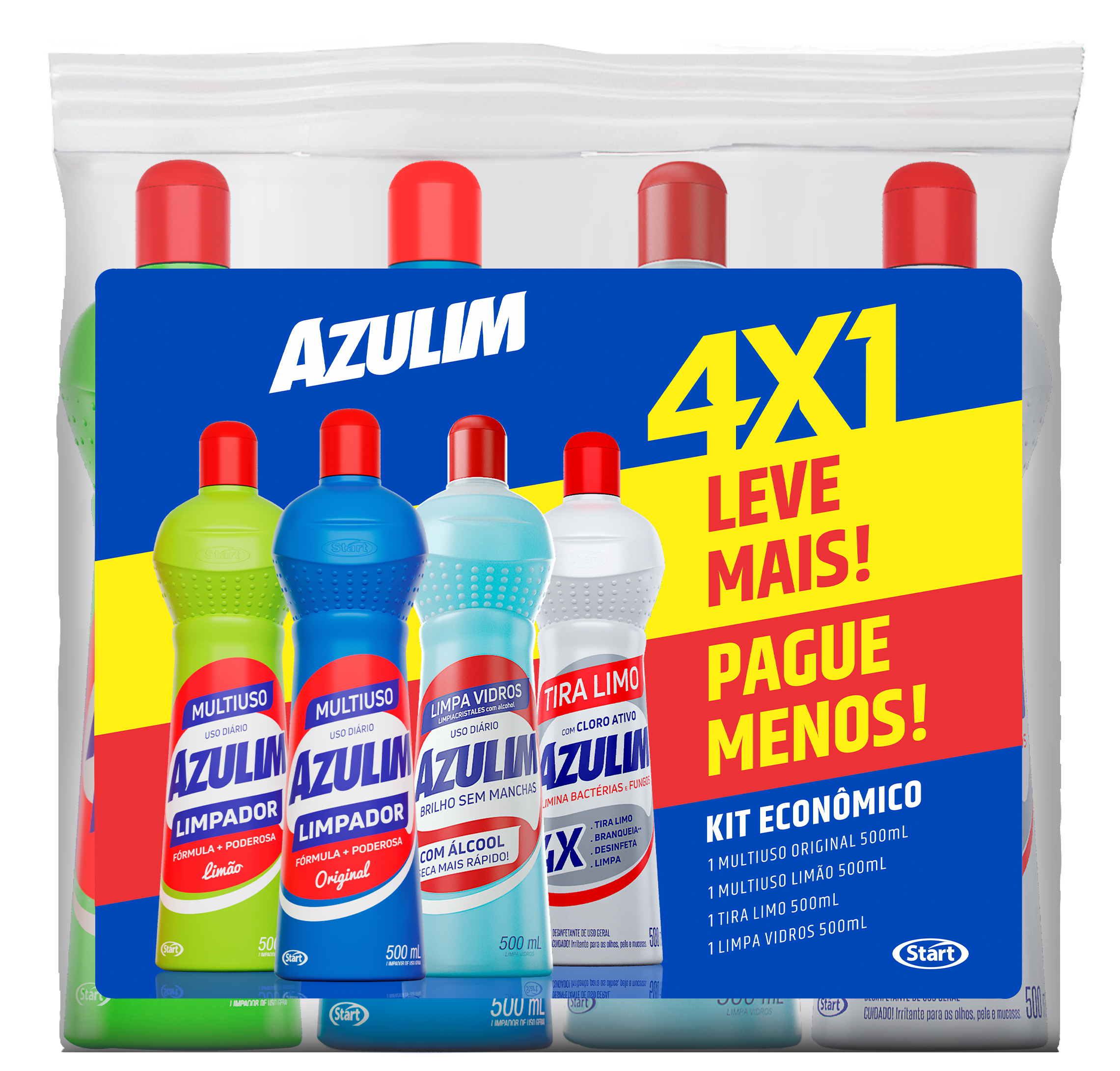 Kit Econômico 4 Em 1 Leve Mais Pague Menos Azulim