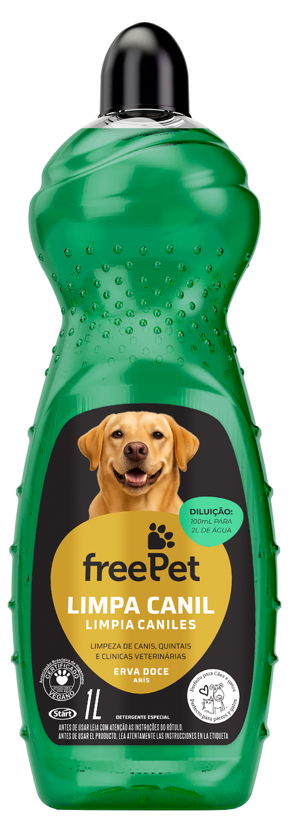 Limpiador De Caniles Free Pet Hinojo